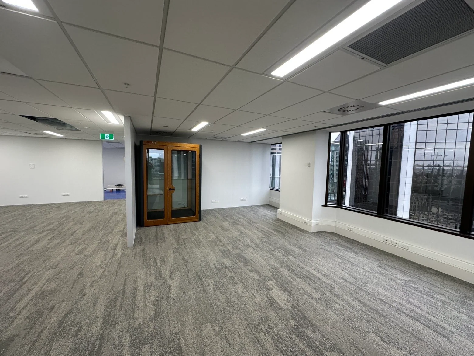 Additional wide angle across the finished office
